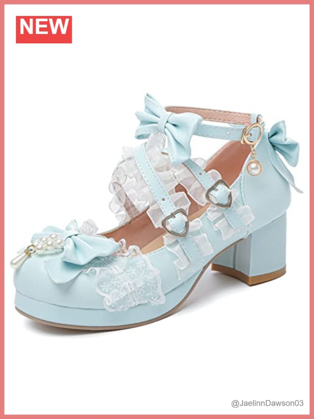 Kawaii Cross Strap Pumps Cute Mary Jane Shoes with Bow Heels 6cm